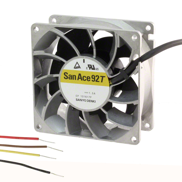 FAN AXIAL 92X38MM 12VDC WIRE