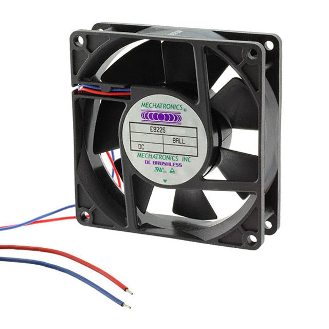 FAN AXIAL 92X25MM 12VDC WIRE