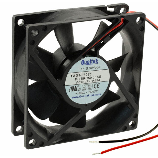 FAN AXIAL 80X25MM 12VDC WIRE