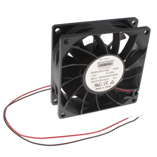 FAN AXIAL 80X25.2MM 12VDC WIRE