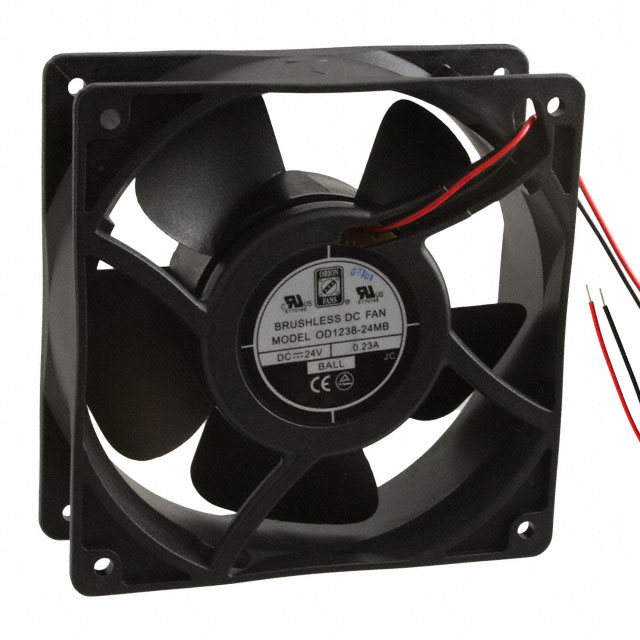 FAN AXIAL 120X38MM 24VDC WIRE