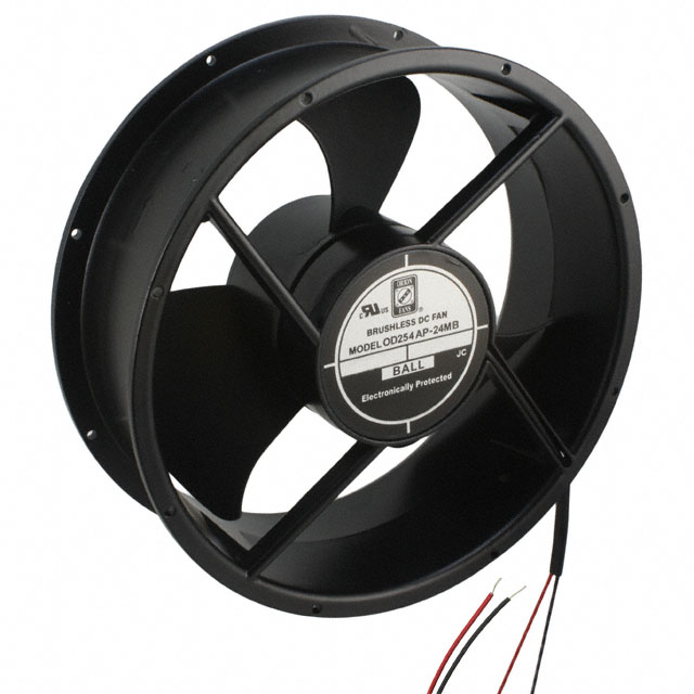 FAN AXIAL 254X89MM 24VDC WIRE