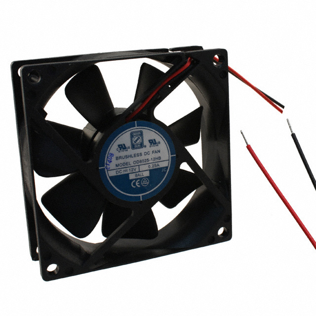 FAN AXIAL 80X25MM 12VDC WIRE