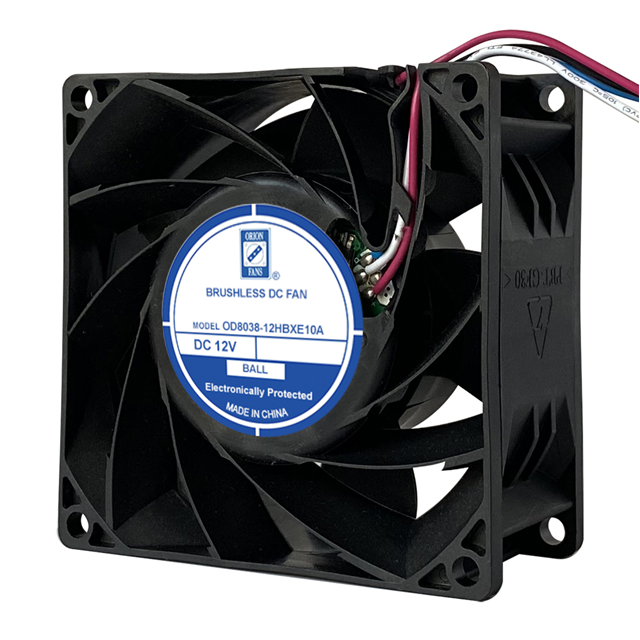 FAN AXIAL 80X38MM 12VDC WIRE
