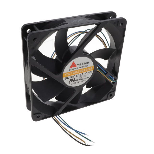 120X25MM 12V, 123CFM W/PWM, 4 WI