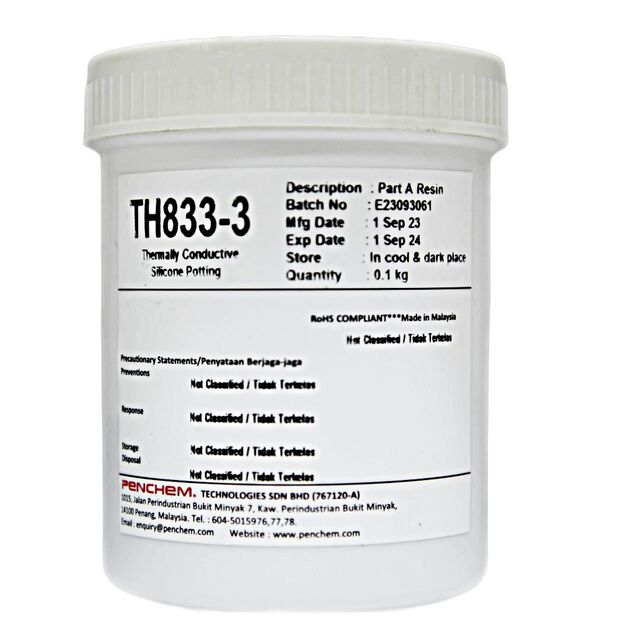 Silicone thermal conductive pott