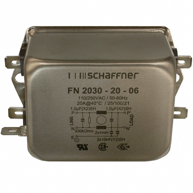 LINE FILTER 250VAC 20A CHASS MNT