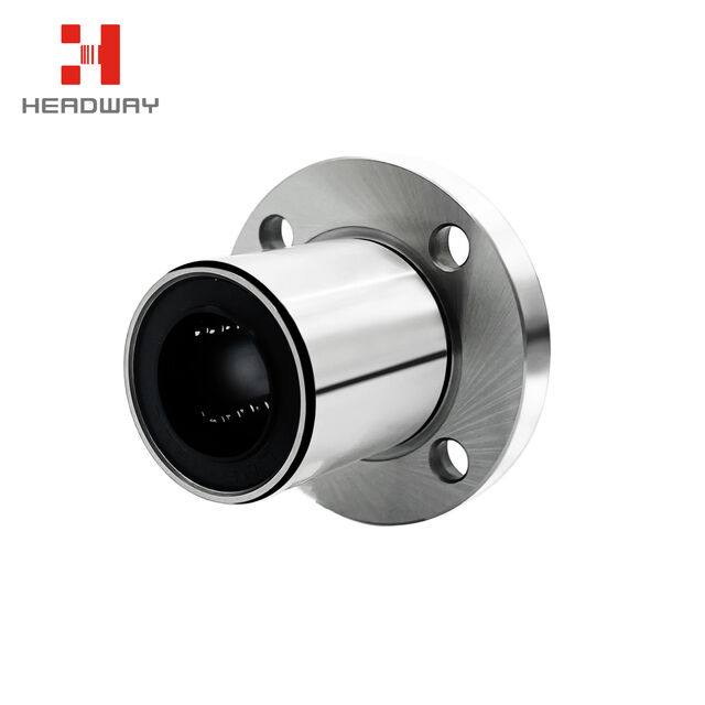 FLANGED LINEAR BALL BEARING WITH