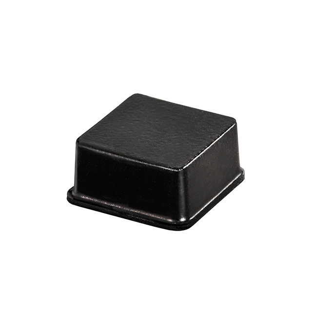 BUMPER .78" SQUARE X .38" BLK