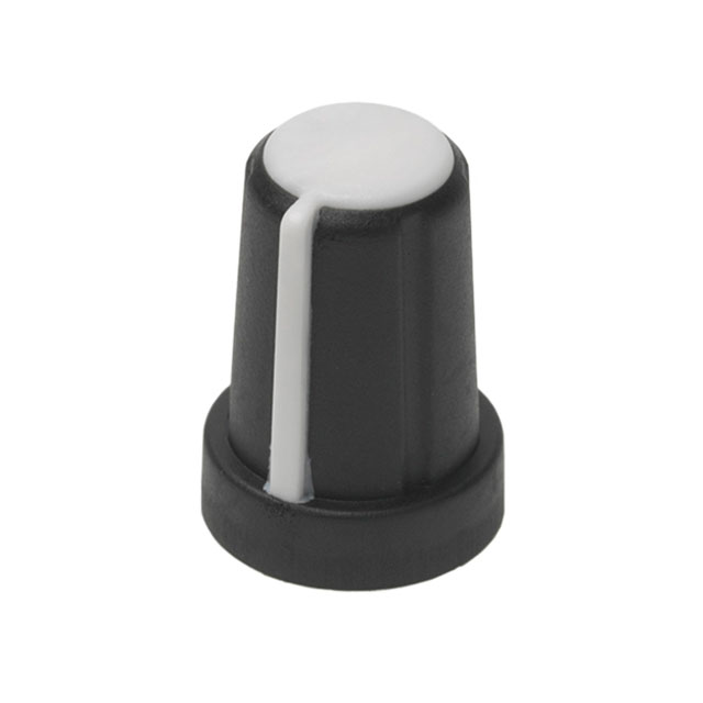 KNOB SERR W/SKIRT 0.236" PLASTIC