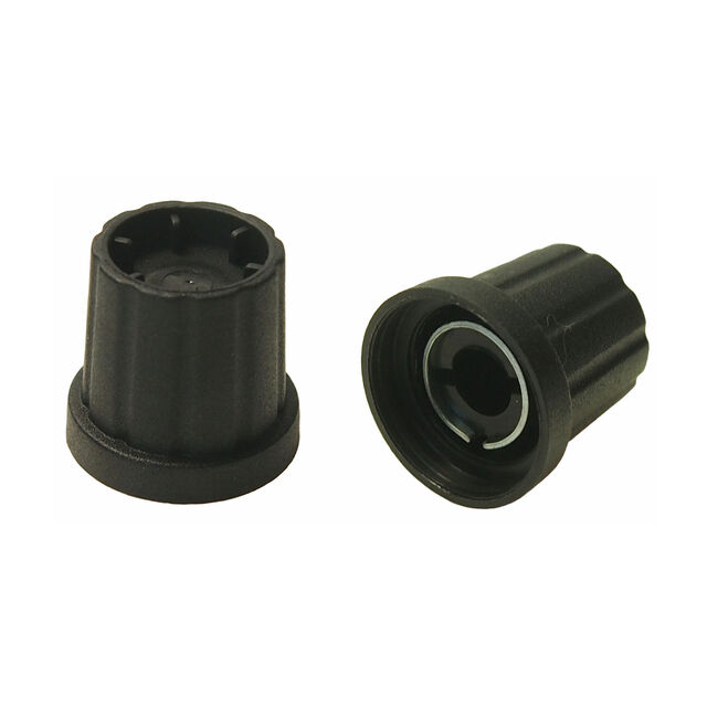 KNOB K21 BLACK 1/4" D