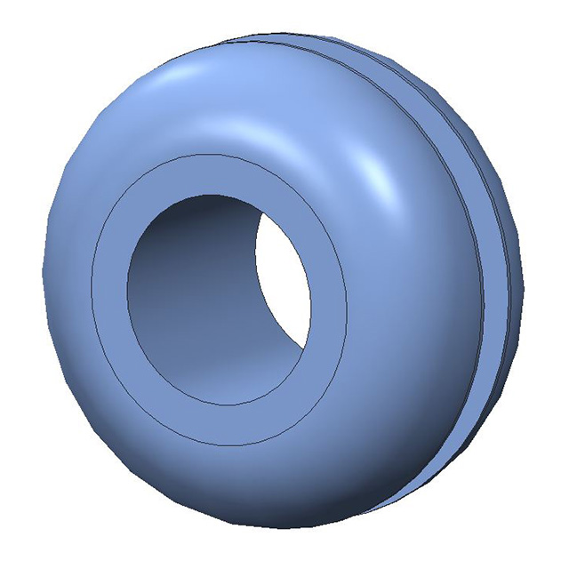 SCREW GROMMET THERMOPLASTIC BLK