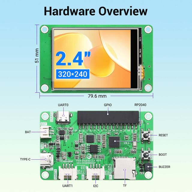 CROWPANEL PICO DISPLAY-2.4 INCH