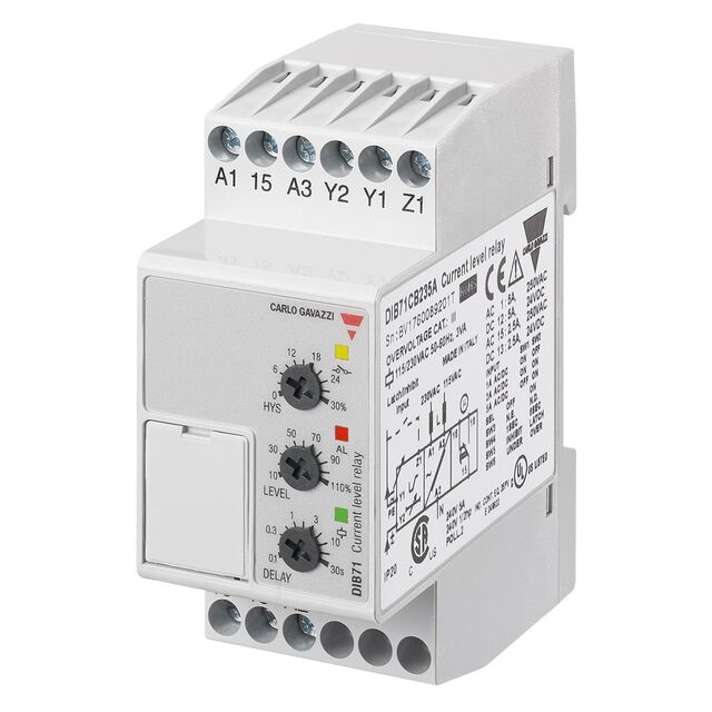 115-230V CURR LVL RLY 0.1-5 A