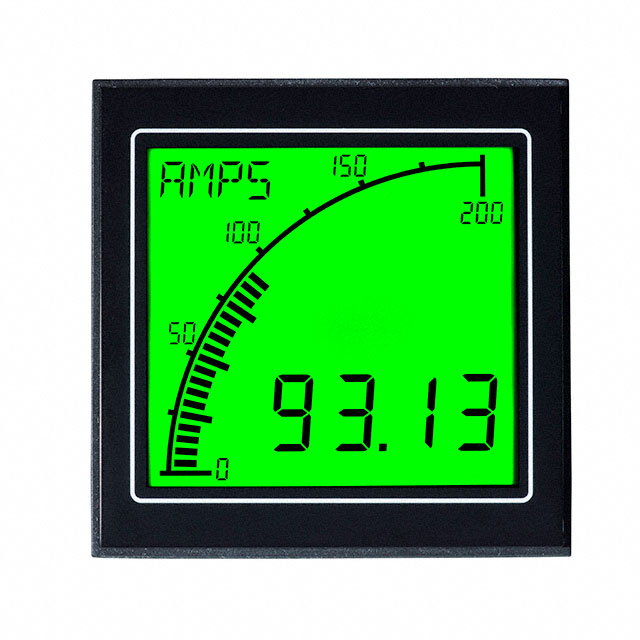 AMMETER 0-5A LCD PANEL MOUNT
