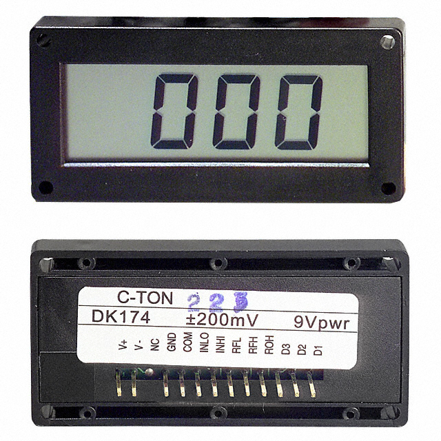 VOLTMETER 200MVDC LCD PANEL MNT
