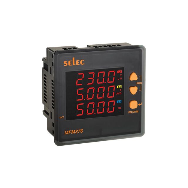 Mfdrb MULTI METER LED DIN RAIL (MFM374-CU) | IC Online