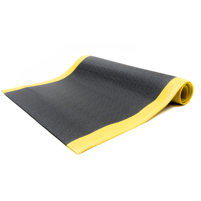 3'X5' ANTI FTG MAT, BLK/YEL, TEX