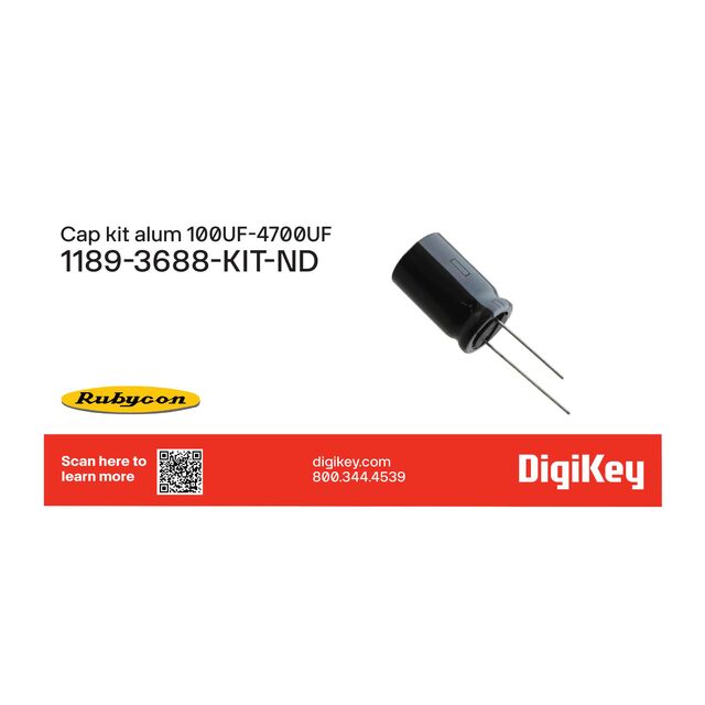 CAP KIT ALUM 100UF-4700UF 45PCS