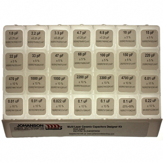 CAP KIT CER 1PF-0.22UF 1400PCS