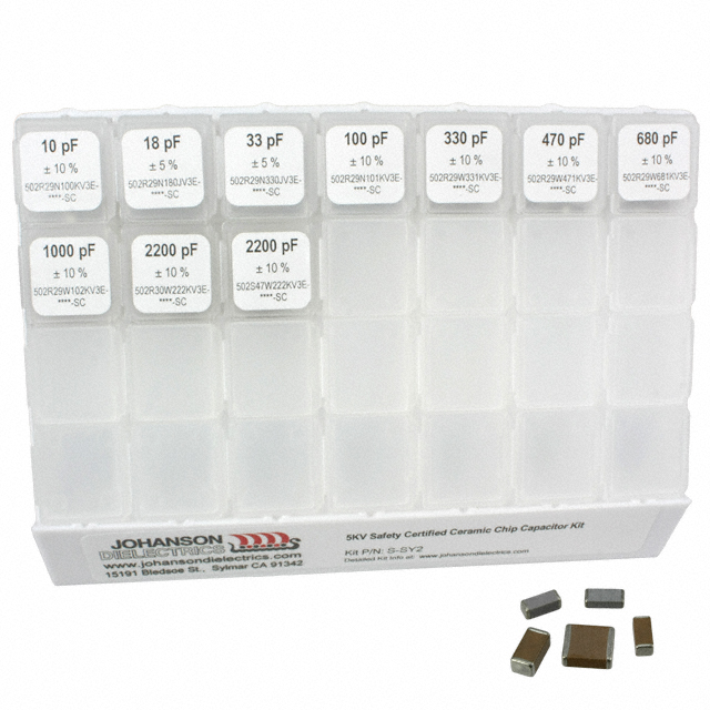 CAP KIT CER 10PF-2200PF 200PCS