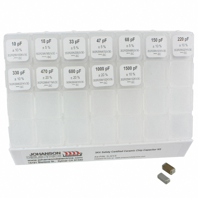 CAP KIT CER 10PF-1500PF 240PCS