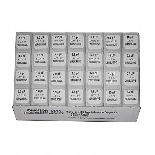 CAP KIT CERAM 0.3PF-33PF 1400PC