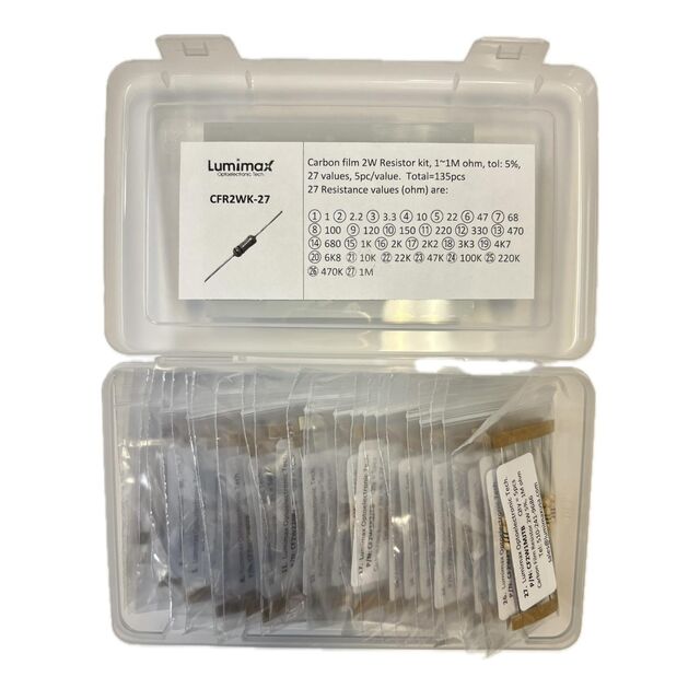 2W Carbon Res Kit 1~1M 135pc