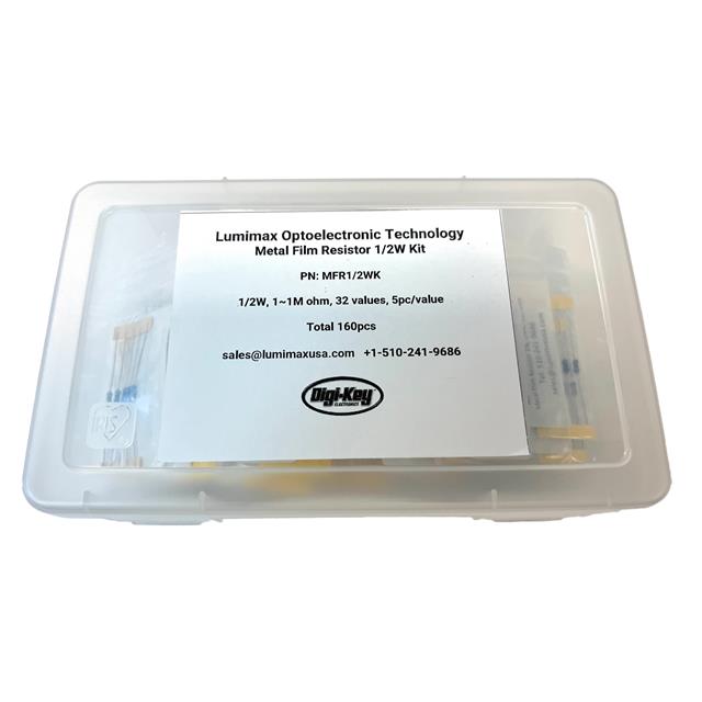 1/2W Metal Res Kit 1~1M 160pc