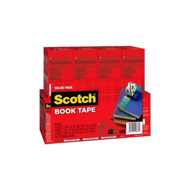 SCOTCH BOOK TAPE VALUE PACK 845-