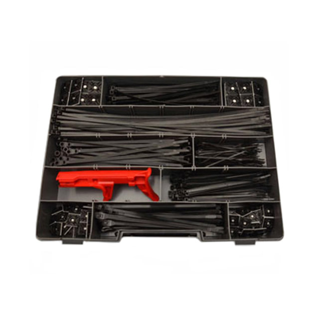 UV BLACK CABLE TIE AND MOUNT KIT