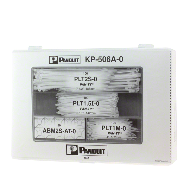 BOX CABLE TIE PLASTIC BLK