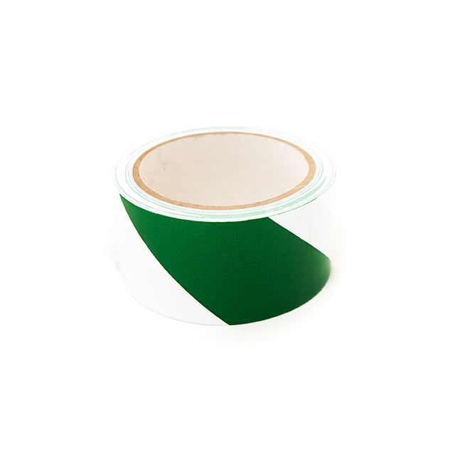 3" GRN/WHITE SAFETY WARNING TAPE