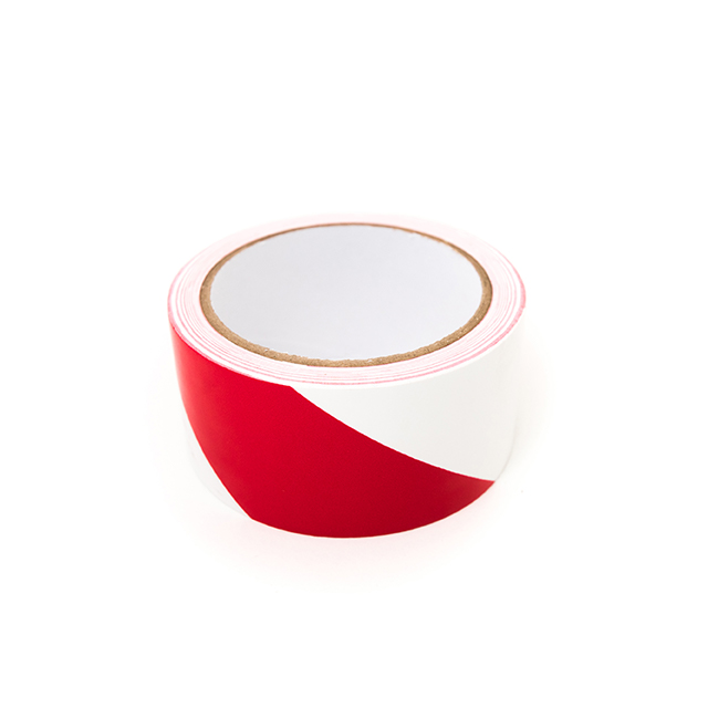 4" RED/WHITE SAFETY WARNING TAPE