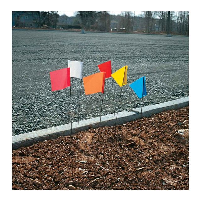 MRKG FLAG 4"WX5 PVC30"H STL ROD-