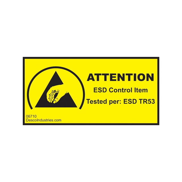 LABEL ESD/STATIC 2"X1" 100PC