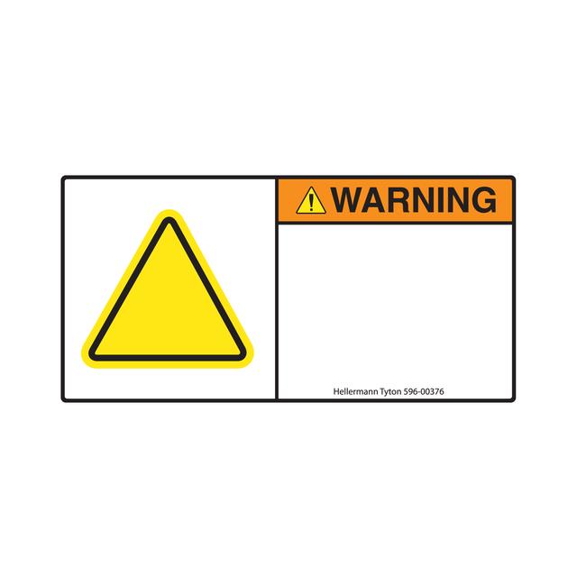 LABEL ELECT WARN 2.75"X1.35" 250