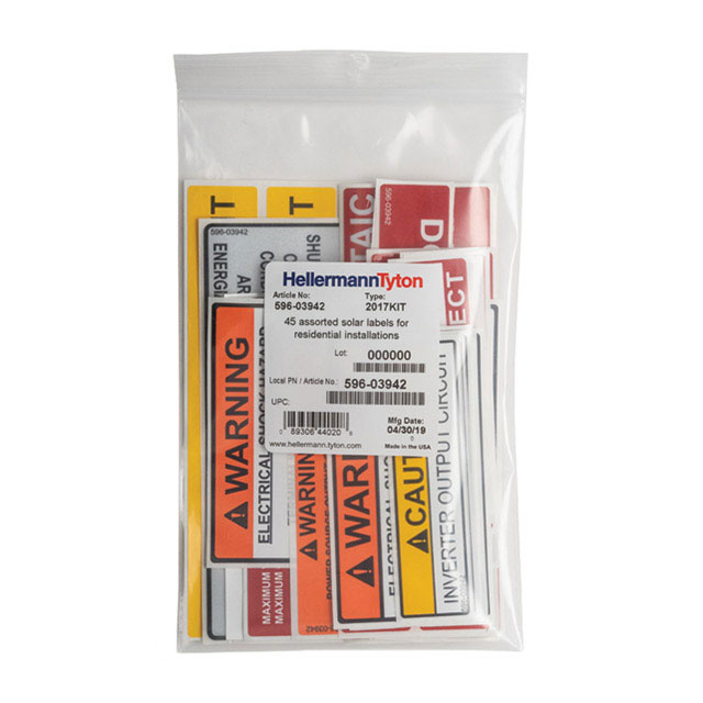 NEC2017 SOLAR LABEL KIT 1/PK