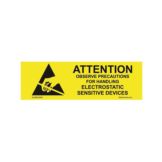 LABEL ESD/STATIC 2"X0.63" 1000PC