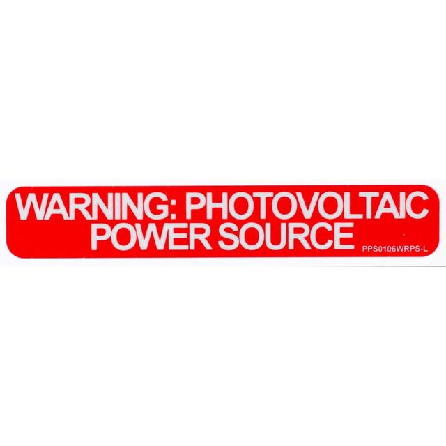 LABEL ELECTRL WARN 6"X1.75" W/RD