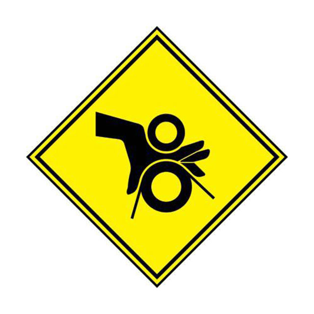 SIGN ID RATINGS 2.25"X0.5" BK/YL
