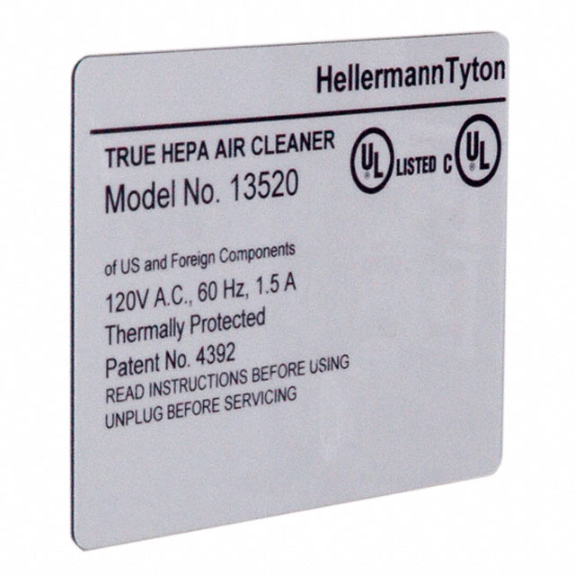 LABEL ID/RATINGS 2"X1" 500PC