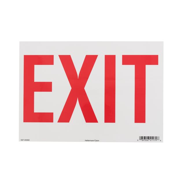 EXIT SIGN, 7" X 10", EXIT , VINY