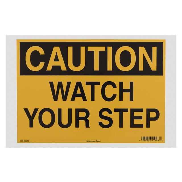 CAUTION SIGN, 10" X 14", CAUTION