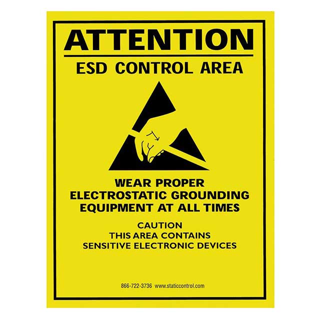 SIGN ESD/STATIC WARN 22"X17"