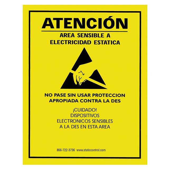 SIGN ESD/STATIC WARN 17"X22"