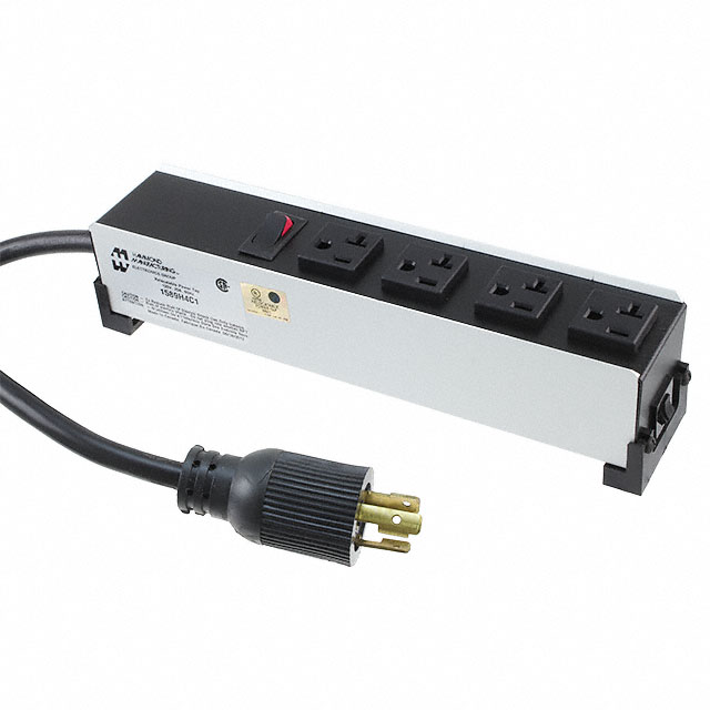 POWER STRIP 11" 20A 4OUT 6'CR