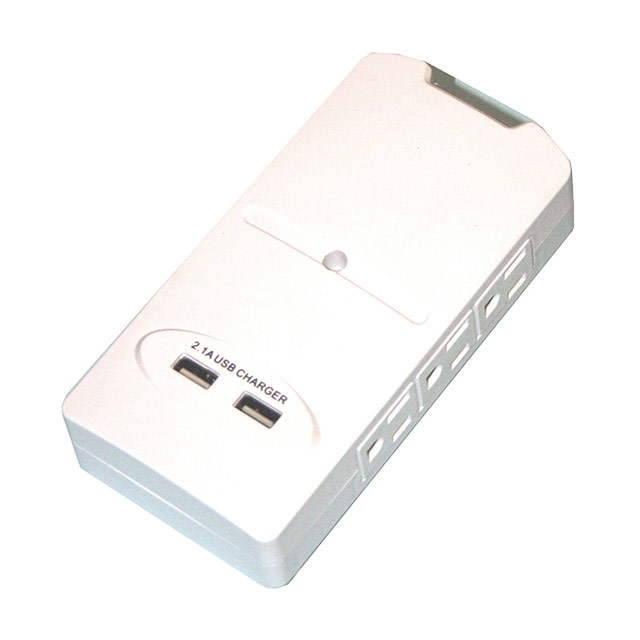 THREESIDED WALL SURGE TAP 6OUTLE
