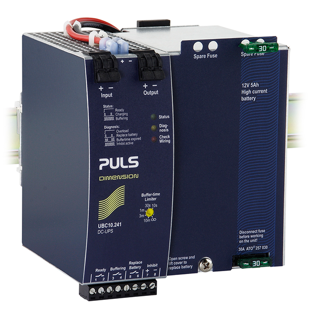 DIN RAIL UPS 24V 10A W/O BATTERY