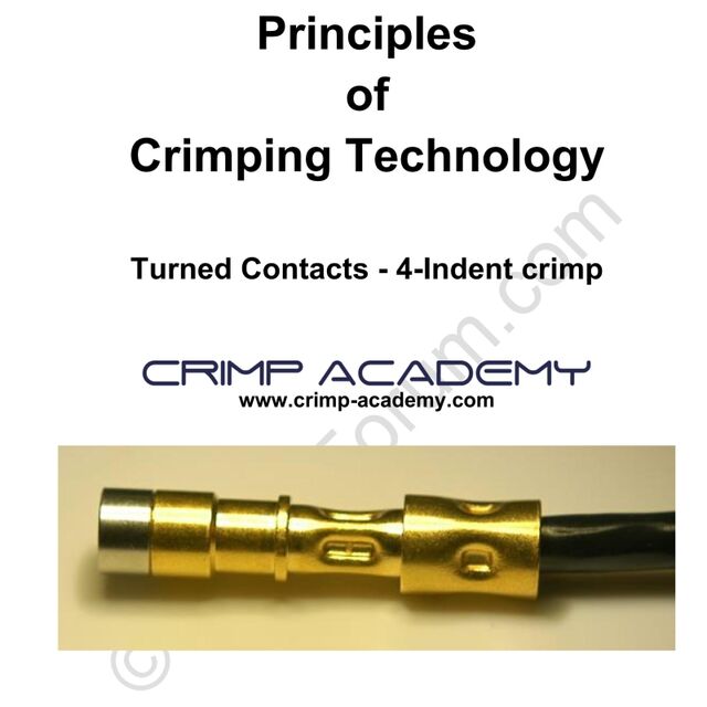 TURNED CONTACTS: 4 INDENT CRIMP